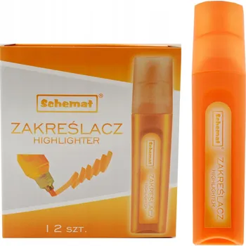 Zvýrazňovač Zvýrazňovač oranžový Schemat 1 ks