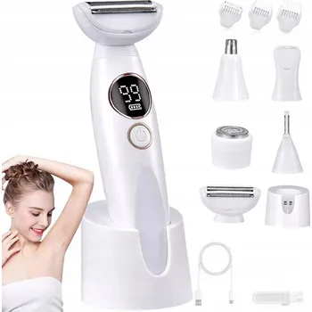 Holicí strojek HOLICÍ STROJEK DÁMSKÝ depilátor zastřihovač na tělo bikin a nohy podpaží 5v1