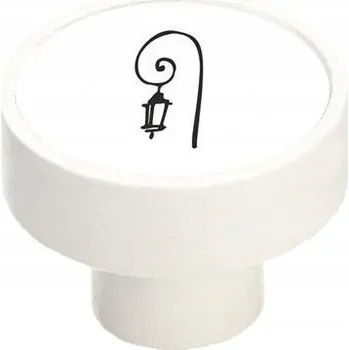 Nábytkové kování Nábytková úchytka GAMET GD08 bílá matná, lampa