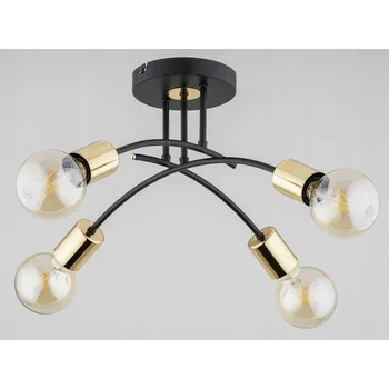 Stropní Svítidlo Alfa 53 x 53 cm černý, žlutý