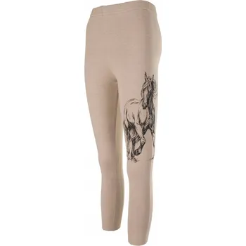 Dívčí legíny Tup Tup dětské legíny dlouhé klasické bavlna béžové velikost 128