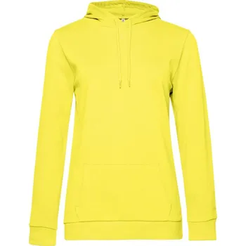 Dámská mikina B&C Dámská mikina s kapucí #Hoodie Barva: Žlutá solární, Velikost: S