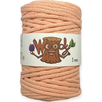 Příze Woody 5 mm – Lososová (50m)