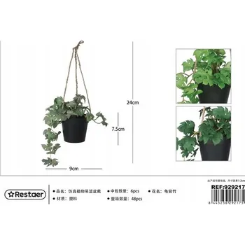 Květináč Závěsný květináč 24 cm s listy