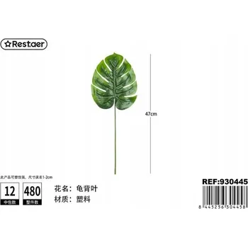 umělá květina List Monstery 48 cm Umělý Zelený Dekorace