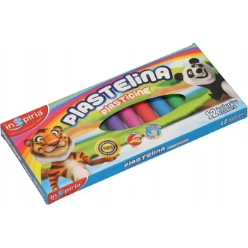 Modelovací hmota Plastelína Inspiria sada 12 barev pro děti, na hraní doma i ve škole