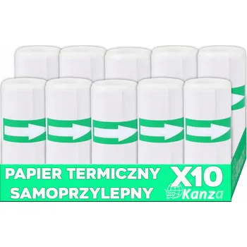 Příslušenství pro čtečku elektronické knihy 10 x TERMOCITLIVÝ TERMOPAPÍR SAMOLEPICÍ VLOŽKY DO TISKÁRNY TISK