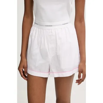 Pánské pyžamo Bavlněné pyžamové šortky Calvin Klein Underwear LV00QS7573 růžová 03X, vel. M