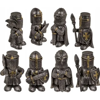 Figurka Figurka rytíře z pryskyřice - Mini strážce hradu a sběratelská miniatura