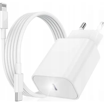 Síťová nabíječka PD TYP-C kabel TYP-C Lightning 20W Apple bílá +