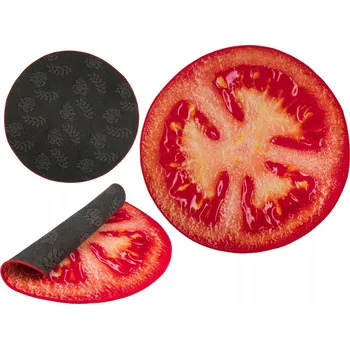 Koberec Dekorativní kobereček rajče - prům. 80 cm kulatý