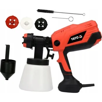 Stříkací pistole Yato elektrická stříkací pistole 600W, průtok 1 l/min + 3 trysky