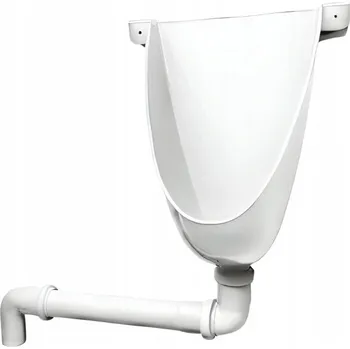 Pisoár Pisoár bezvodý zahradní pisoár WC TOY s trubkou BÍLÝ