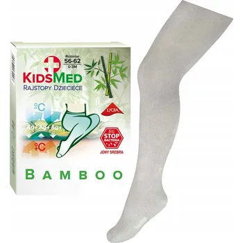 Milusie dětské punčocháče šedé, bambusové vlákno, velikost 110