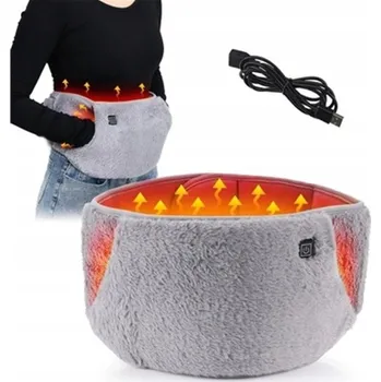 ELEKTRICKÝ VYHŘÍVACÍ PÁS USB S OHŘÍVAČEM NA BŘICHO A RUCE + 1.5M PRODLUŽOVACÍ KABEL