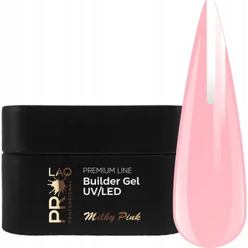 Lak na nehty PRO LAQ Stavební gel PREMIUM LINE Builder Gel Milky Pink 20g