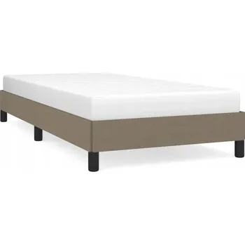 Postel Rám postele sametový taupe 203 x 93 x 25 cm, pro matraci 90 x 200 cm
