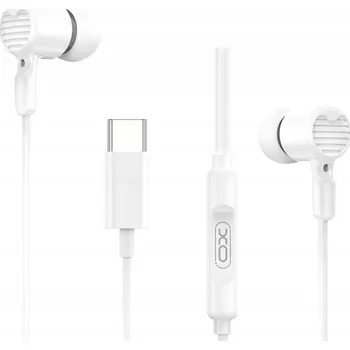 Sluchátka XO EP81 USB-C drátová sluchátka bílá