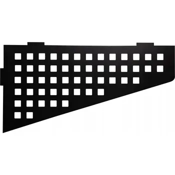 Drátěná police Rohová nerezová polička pod sprchu, montáž do spáry ČERNÁ 15x29 Cm