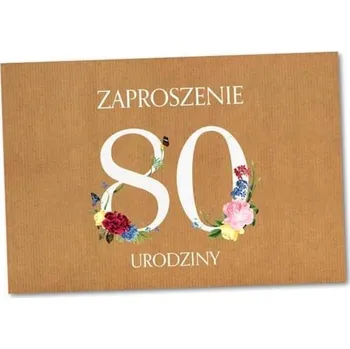 Obraz POZVÁNKA NA NAROZENINY 80 ZT42 (10 KS)