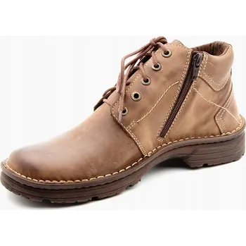 Dámská zimní obuv MAXIMUS 024 Zimní zateplené kožené boty kotníkové boty kůže BR 42