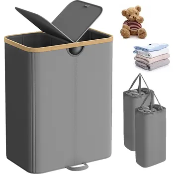 Koš na prádlo Koš na prádlo 150 l, 2-komorový třídič, skládací