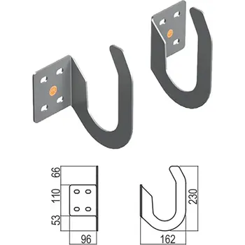 Žebřík Svelt Fixní háky - rovné (na zeď)
