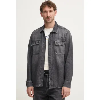 Oblečení a móda Džínová košile Pepe Jeans RELAXED OVERSHIRT PM308585XM8 šedá 90X, vel. L