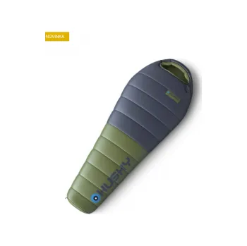 Spacák Husky Devon -5°C blue/khaki výška osoby do 195 cm - levý zip; Oranžová spacák + DÁREK DLE VÝBĚRU!