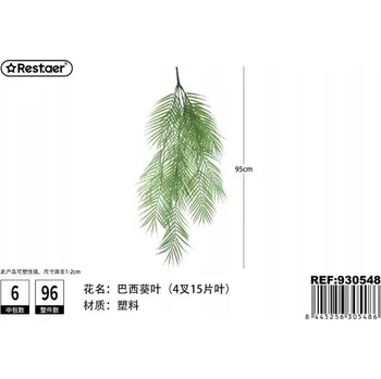 umělá květina Zelená Umělá Rostlina 95 CM Závěsná Dekorace