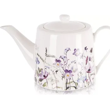 Konvice na čaj Porcelánová konvice na kávu a čaj LOUKA 1 l