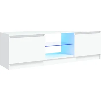 Televizní stolek TV stolek LED RGB 120x30x35,5 cm bílý