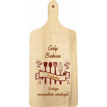 Kuchyňské prkénko Dřevěné prkénko Personalizovaný Dárek pro babičku Když babička vaří
