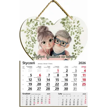 Kalendář Dárek pro prarodiče Nástěnný kalendář 2026 Den babičky a dědečka
