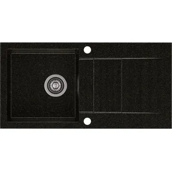 Granitový dřez Jednokomorový granitový dřez ZEUS černý