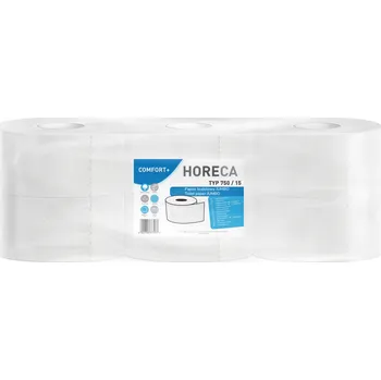 Toaletní papír Toaletní papír Jumbo 6 rolí HORECA Comfort+ typ 750/15 150 m 2vrstvý, bílý