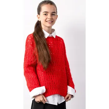 Dívčí svetr Dívčí svetr červený, klasický dětský svetřík 152 Coccodrillo ZC5