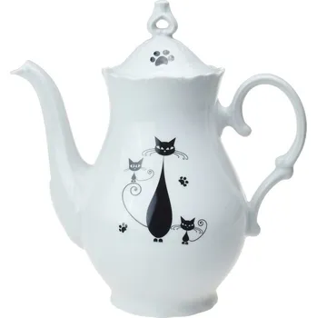 Konvice na čaj Konvice kávová 1,2 l Ophelia Black Cats