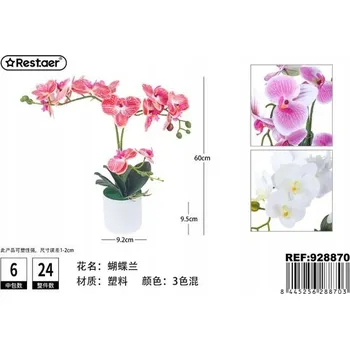 umělá květina Umělá Květina v Květináči Orchidej Růžová Dekorace