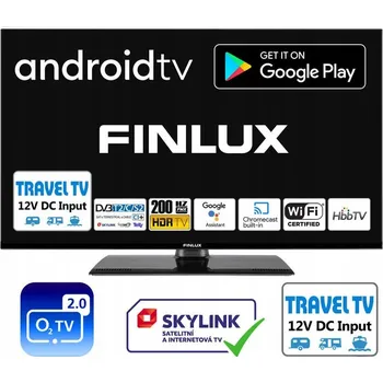 Televizor LED Televize Finlux 24" Android TV 12 V pro karavan a obytný vůz KompasKampery