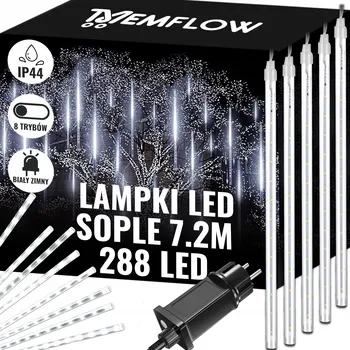 Vánoční dekorace Vánoční osvětlení na stromeček MEMFLOW pro vnitřní i venkovní použití, 7,2 m, 201 - 300 světýlek