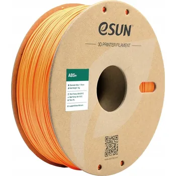 Filament ESun ABS+ Filament oranžový, papírová cívka, 1.75mm