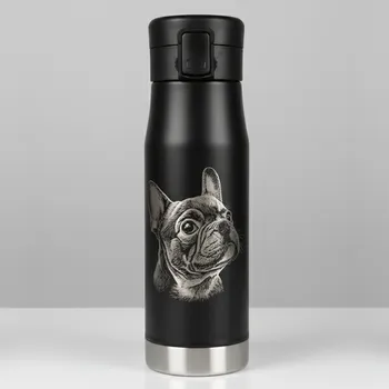 Termohrnek Termohrnek Dárek k narozeninám Stříbrný FRANCOUZSKÝ BULDOČEK 062