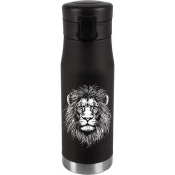 Termohrnek Termohrnek s personalizací, Dárek k narozeninám, stříbrný LEV 019