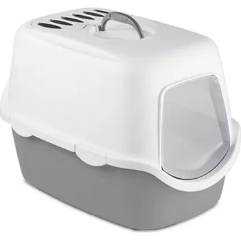 Toaleta krytá - Cathy Filter 56x40x40cm bílá/šedá