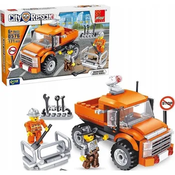 ostatní stavebnice SADA STAVEBNICE AUTO SILNIČNÍ PRÁCE 171 DÍLŮ DÁREK PRO DĚTI