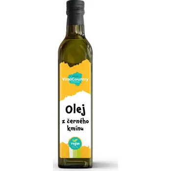 Rostlinný olej Vital Country Olej z černého kmínu lisovaný za studena 500 ml