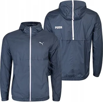 Pánská větrovka Puma bunda námořnická zeleň větrovka na zip s kapucí S