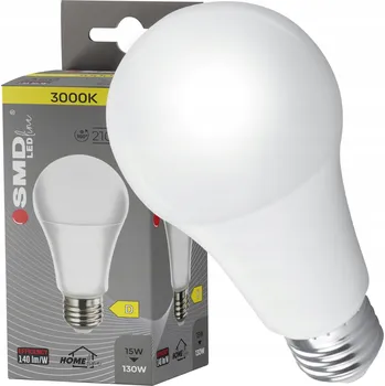Žárovka LED ŽÁROVKA E27 15W (odpovídá 130W) A60 3000K 2100lm HOMEline