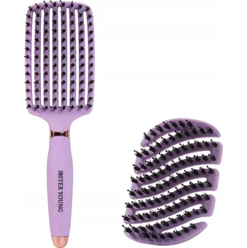 kartáč na vlasy Sada kartáčů na vlasy s kančími štětinami + malý kartáč do kabelky